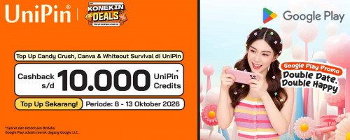 UniPin 10.10: Serunya Dapat, Cashbacknya Nikmat! Top Up CandyCrush, Canva, dan Whiteout Survival di UniPin